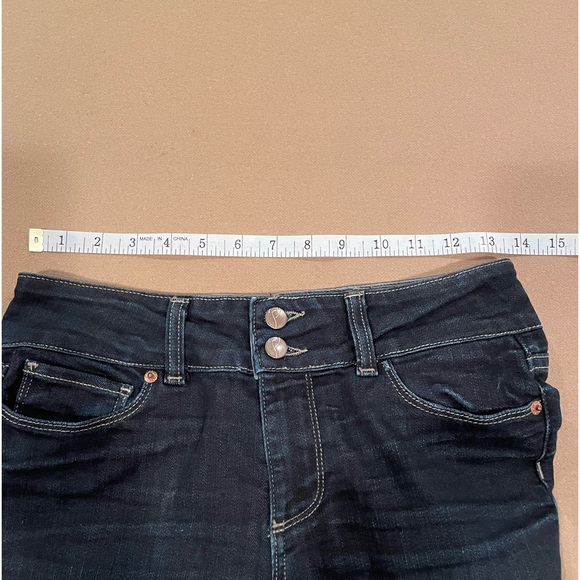 Paige Hidden Hills Flare Bootcut Dark Wash Jeans - Size 27 - Picture 12 of 12